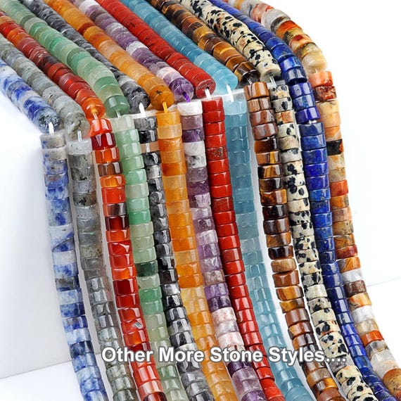 Perline Di Pietra Naturale Da 6 , Perline Rotonde Sciolte, Pietre