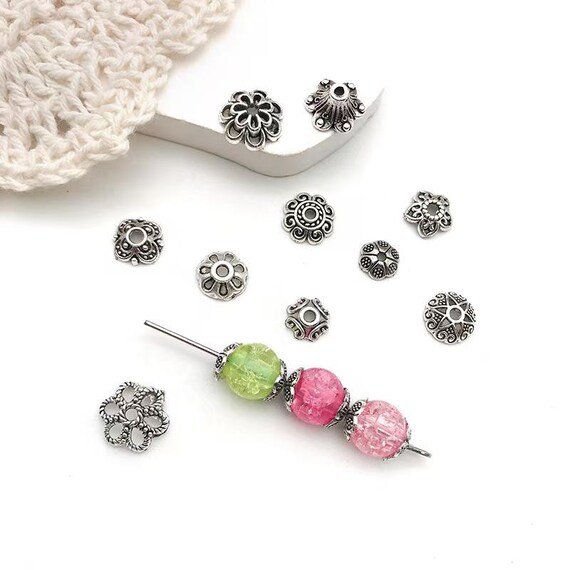 FOGAWA 200 Pezzi Accessori Pendenti In Argento Tibetano Perline - Foto 2