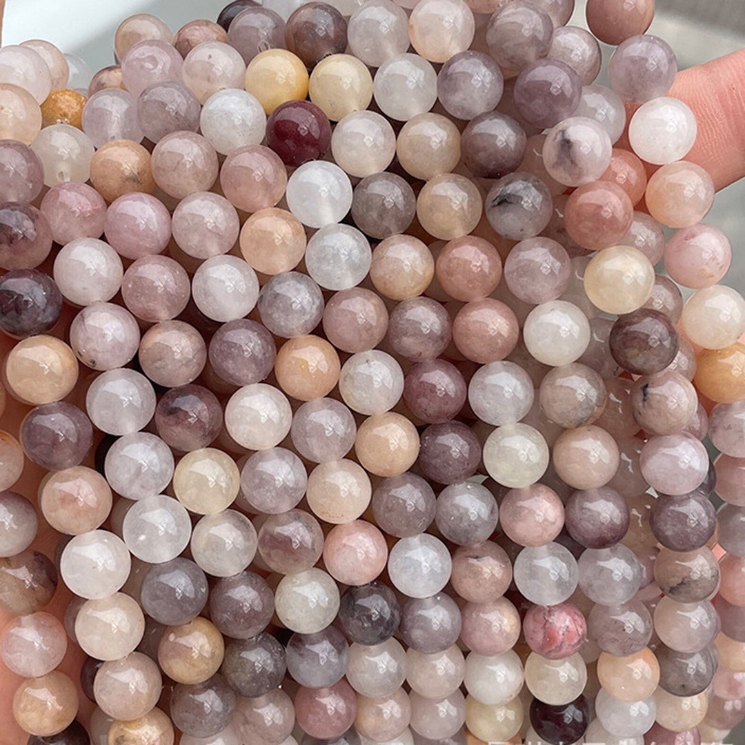 Genuine Natural Loose Round Smooth Purple Berry Quartzite