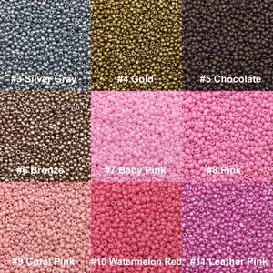 20 Grams Assorted Opaque 39 Colors 12/0 8/0 6/0 Loose Spacer Czech Glass Slimming Waist Seed Beads for DIY Jewelry Craft Making 2mm 3mm 4mm image 4
