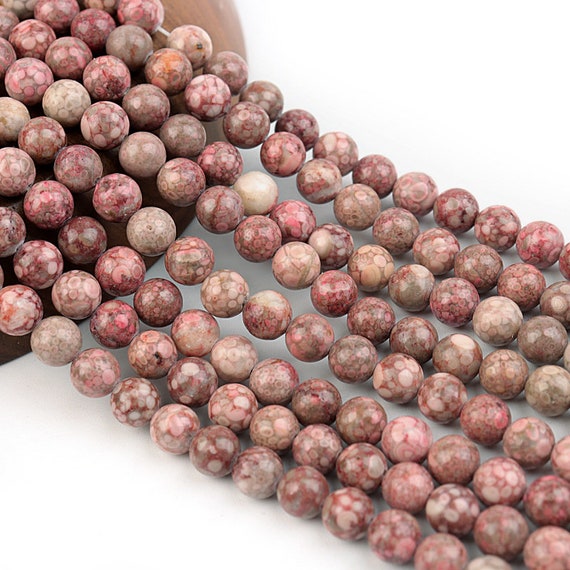 6mm Natural (Red Crystal Beads) Gemstone Round Loose Beads Approxi 15.5  inch 60pcs 1 Strand per Bag for Jewelry Making Findings Accessories