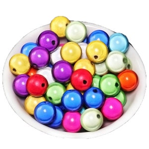 Loose Round Acrylic 3D Illusion Miracle Spacer Beads for DIY Jewelry Making Accessories Findings 4/6/8/10/12mm image 6