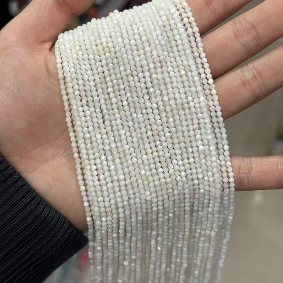 Guscio Bianco Naturale Madreperla Perle Di Conchiglia All'ingrosso - Foto 4