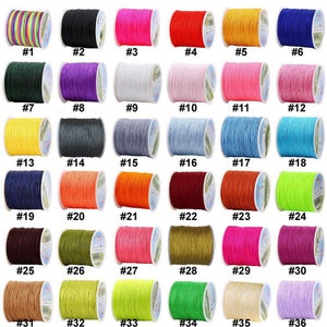 100 Meters/roll 0.8mm Chinese Knotting Nylon Kumihimo Braided - Etsy