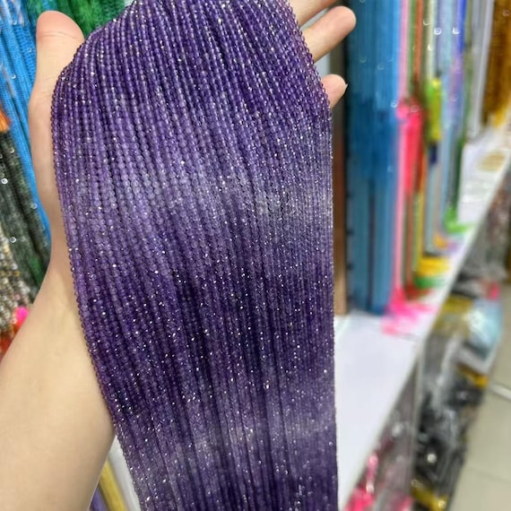 Perline Rotonde SFACCETTATE In Pietra Preziosa Di Topazio - Misure 2 Mm, 3 Mm, 4 Mm - Filo Da 15" / Perline Di Pietre Preziose Per La Creazione Di Gioielli - Italia - Foto 11