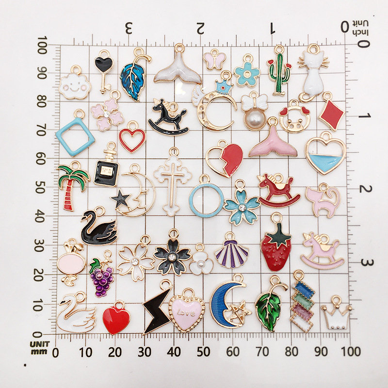 70pcs Enameled Colorful Assorted Charms, Cubic Charms, Bulk  Charms,pendants, Gold Tone Charms, DIY Charms, Cute Charms for Jewelry  Making 