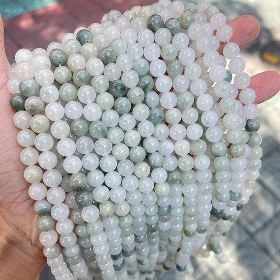 Natural 8mm Round Light Green Jade Genstone Beads Pendant Necklace 20 AAA Natural 8mm Round Light Green Jade Genstone Beads Pendant Necklace 20 AAA