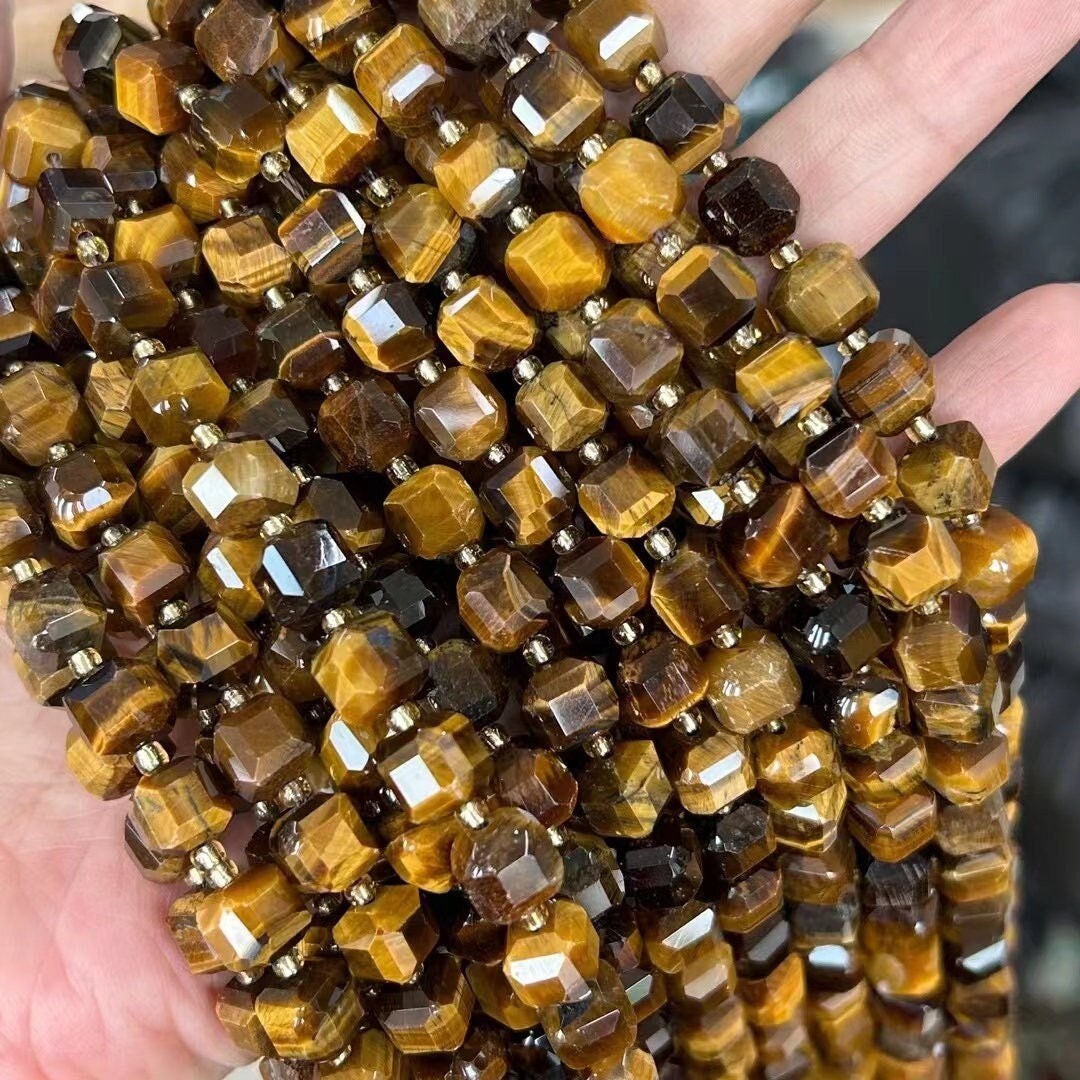 MJDCB Natural Round Stone Beads 6mm Black Lava Rock Loose Gemstone Beads for Jewelry Making Bracelet Necklace 60pcs