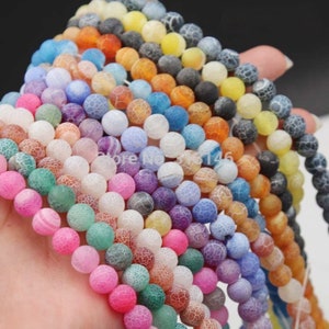 1 Strand 4mm 6mm Glass Beads, Pastel Beads, Bracelet Bead, Opaque Glass  Beads, Frosted Glass Beads, Multi-color Beads, Neon Beads CB0096 