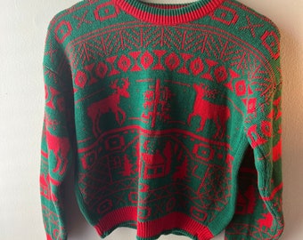 Vintage The Eagle's Eye for Children Christmas Sweater