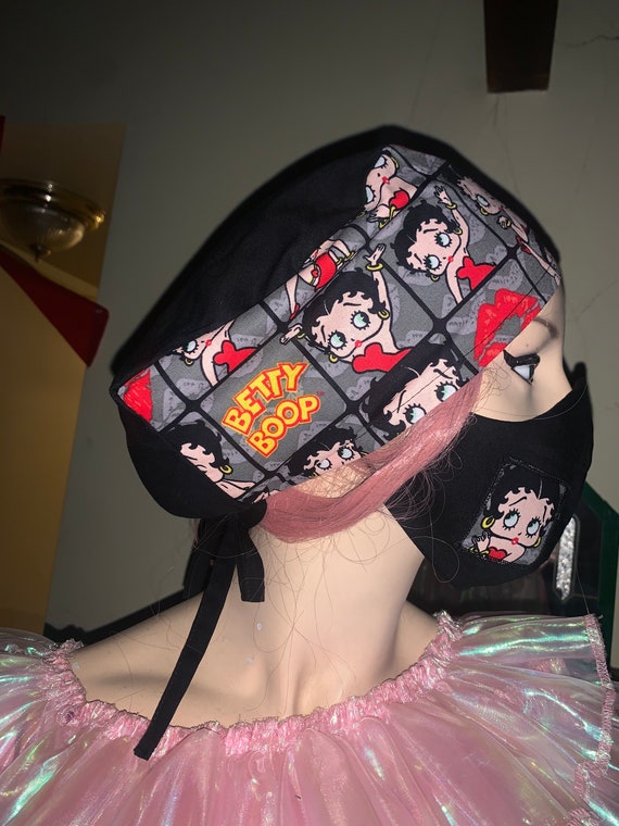Betty Boop Surgical Cap Scrub Cap Nurse 