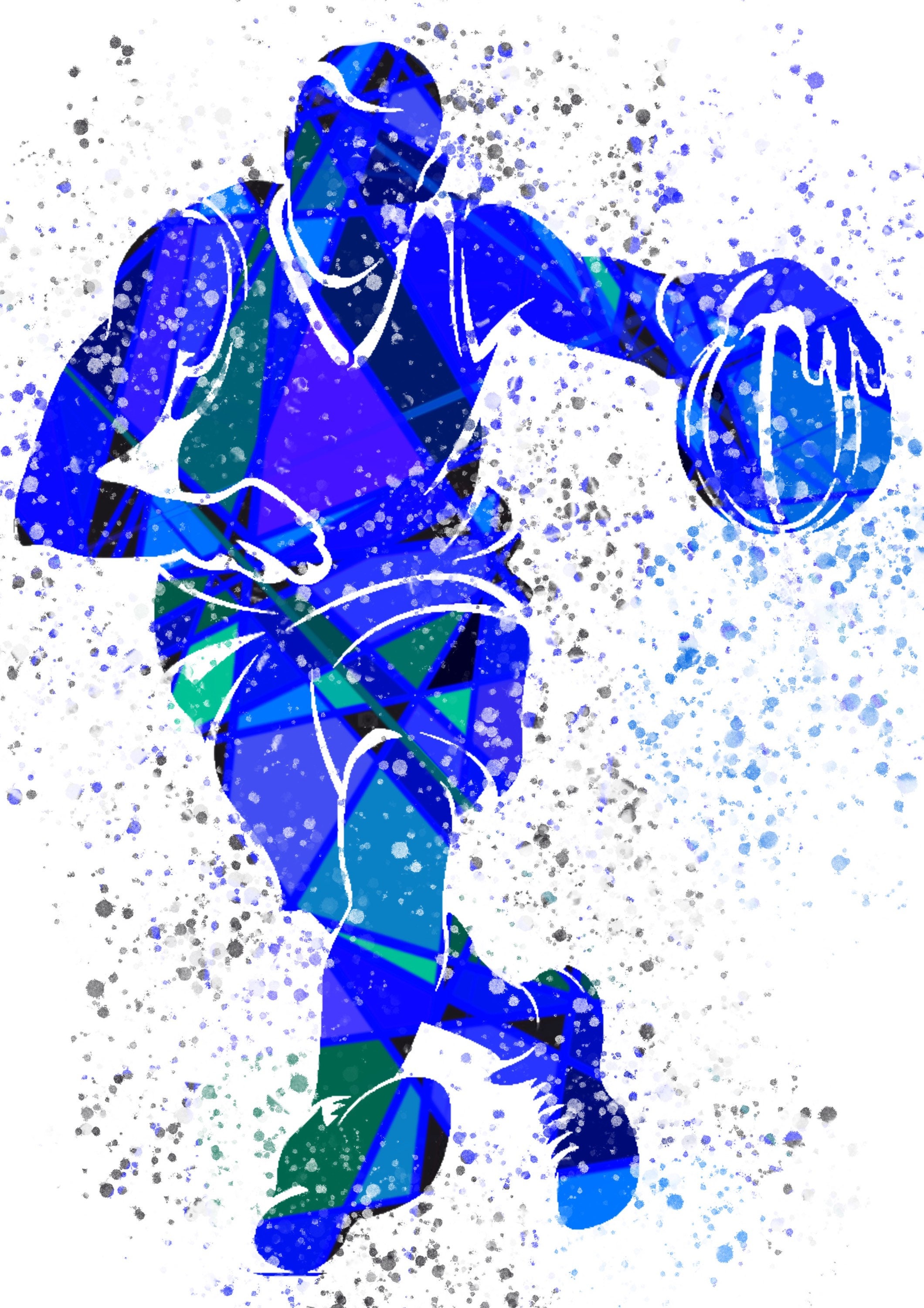 Set of 3. Basketball prints. Basketball wall art. Basketball Etsy