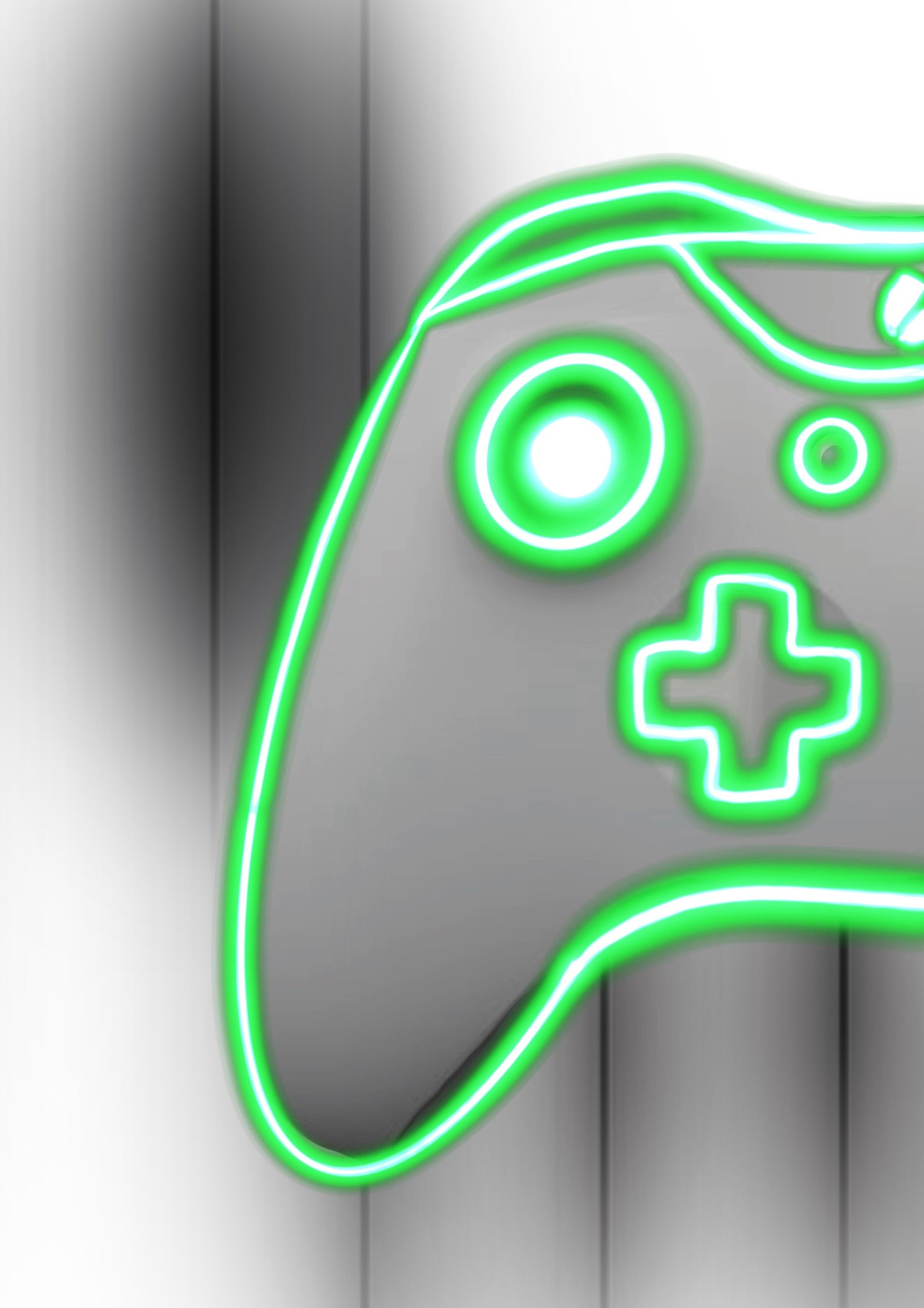 Set of 2. Xbox wall art. NEON Xbox prints. Xbox controller Etsy