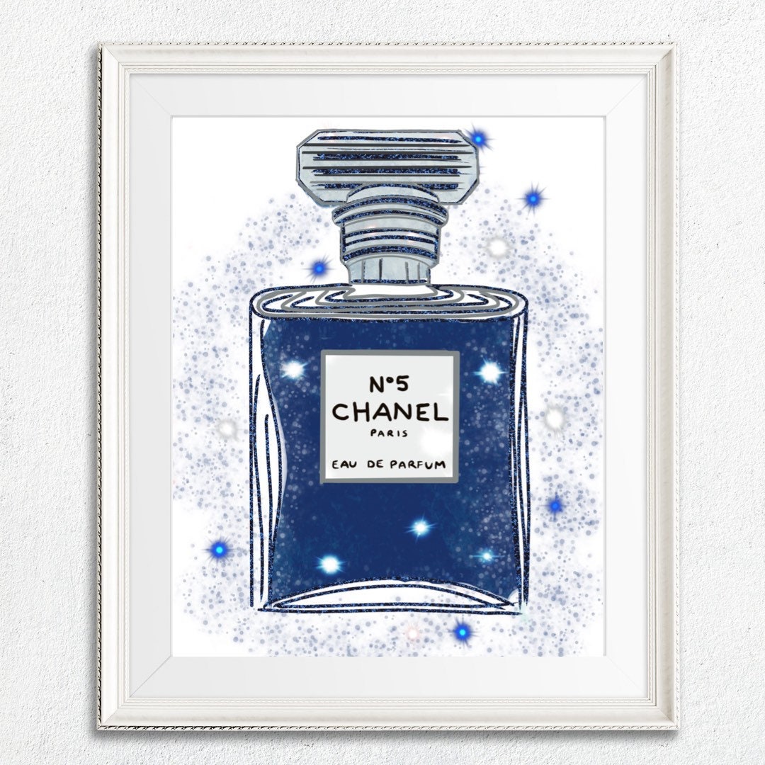 Set of three perfume prints. Perfume poster perfume wall art. Etsy