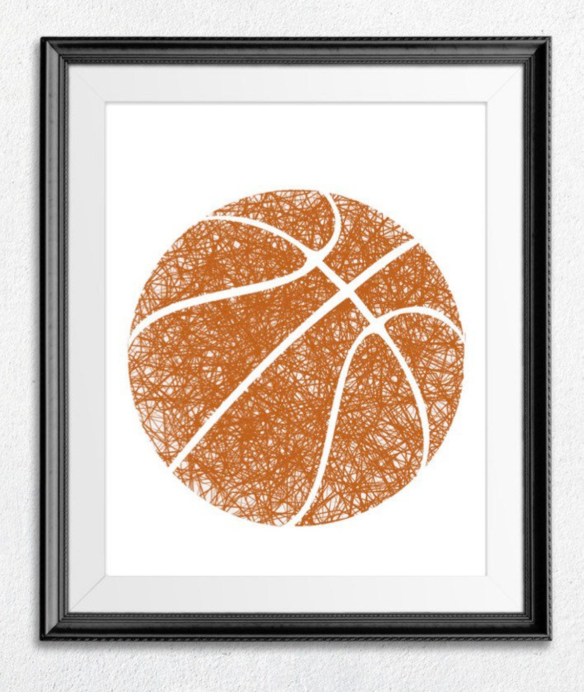 Basketball wall art. Basketball prints. Set of three. Etsy