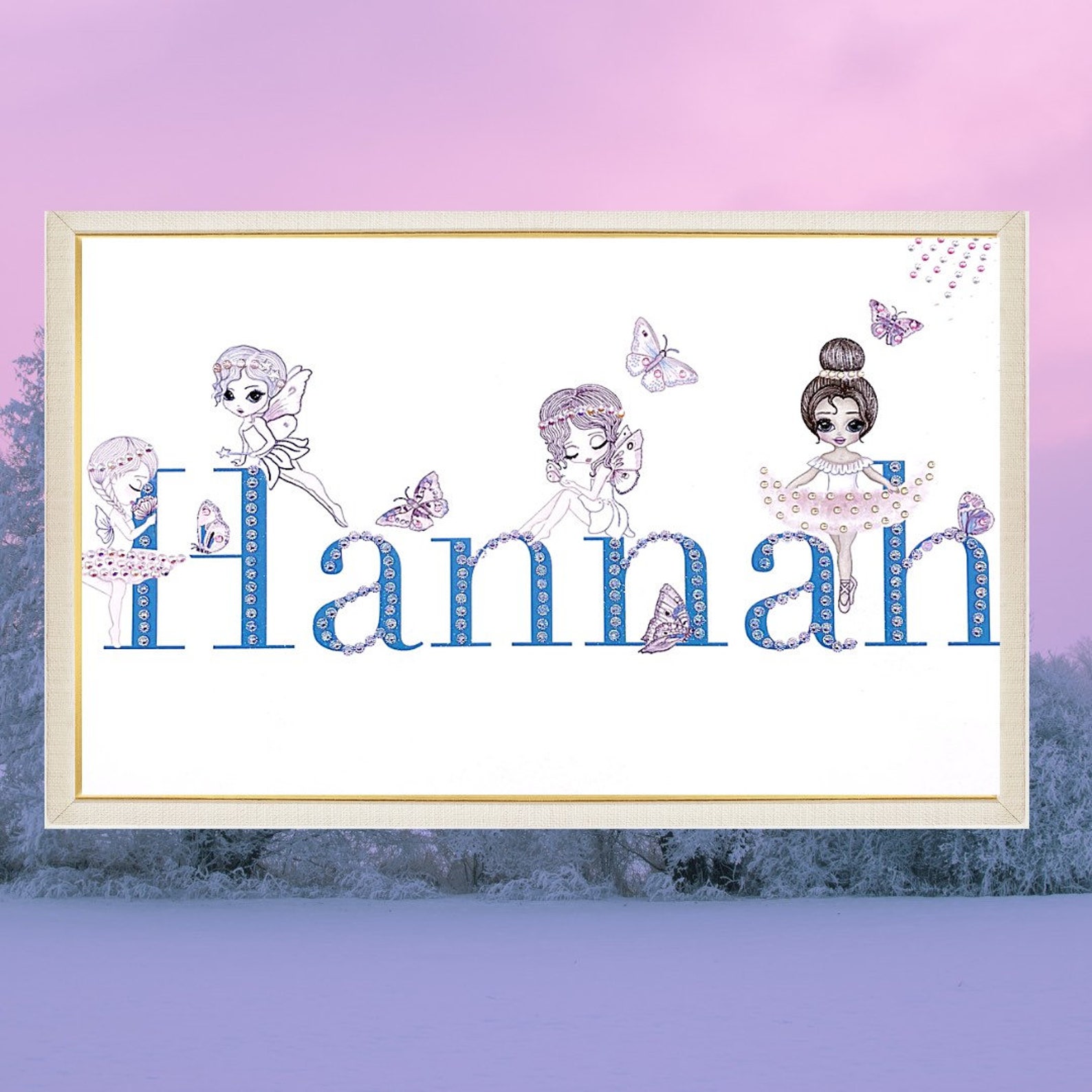 Nom de fée imprimé personnalisé. Impression féerique. Les Etsy