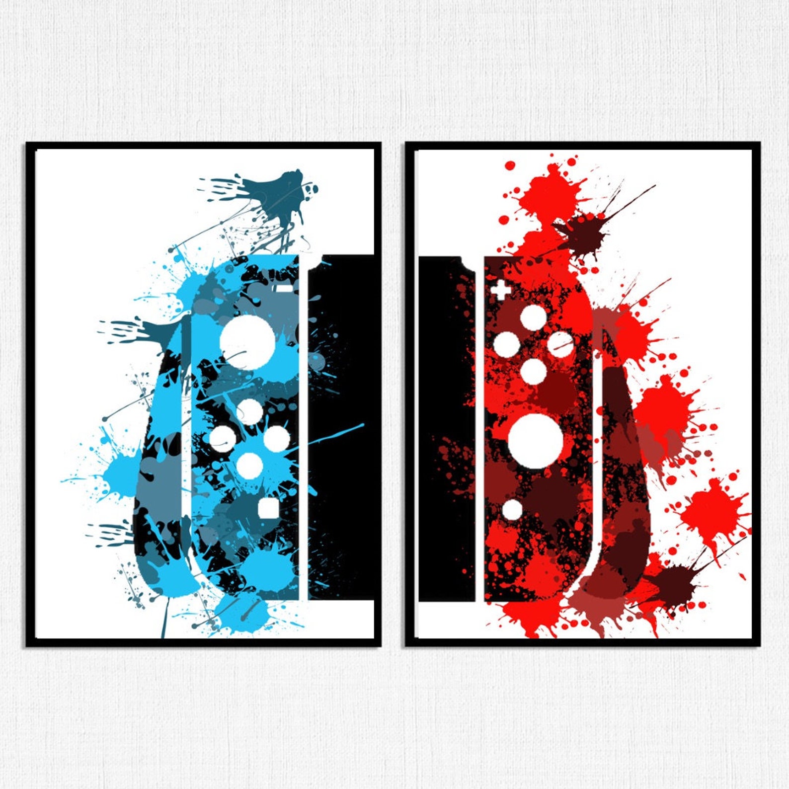 Nintendo switch wall art. Nintendo switch prints. Nintendo Etsy