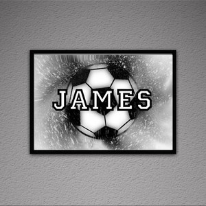 Stampa calcio, arte murale calcio, stampa calcio personalizzata, decorazione calcio, decalcomania calcio, regalo calcio, poster calcio, stampa calcio