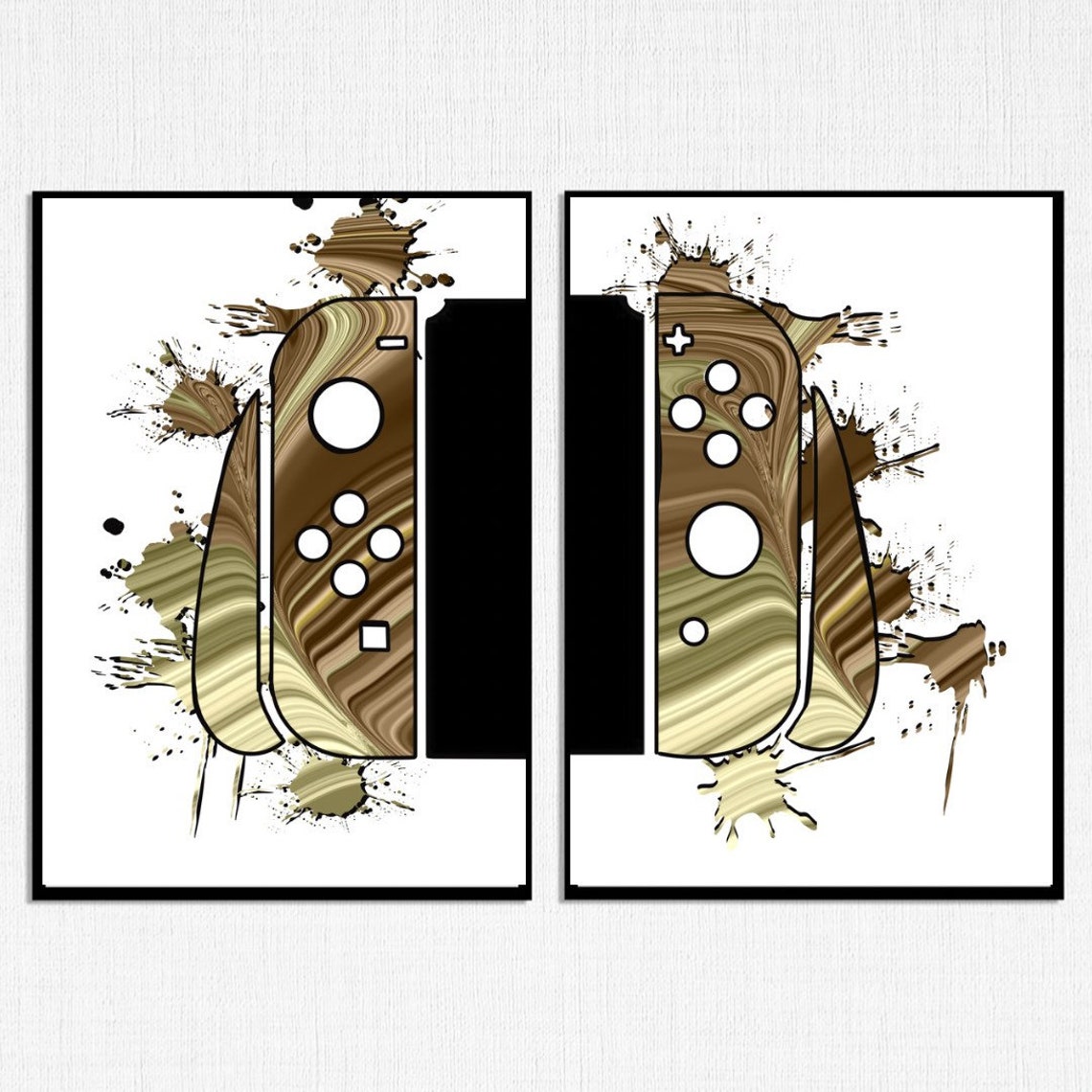 Nintendo switch wall art. Nintendo switch prints. Nintendo Etsy