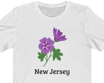 New Jersey State Flower Tee - New Jersey State Flower T-Shirt