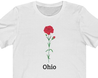 Ohio State Flower Tee - Ohio State Flower T-Shirt
