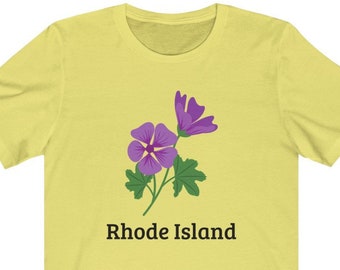 Rhode Island State Flower Tee - Rhode Island State Flower T-Shirt