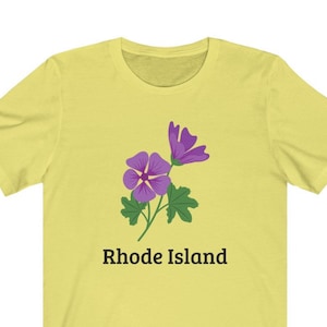 Rhode Island State Flower Tee - Rhode Island State Flower T-Shirt