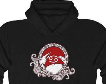 Cancer Hooded Sweatshirt - Zodiac Pullover Sweatshirt