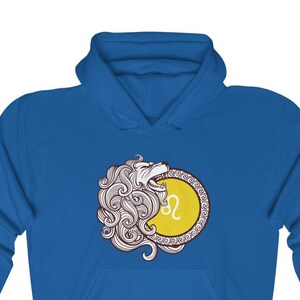 Leo Hooded Sweatshirt - Zodiac Pullover Sweatshirt