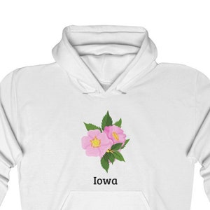 Iowa State Flower Hoodie Unisex - Iowa Pullover Hoodie