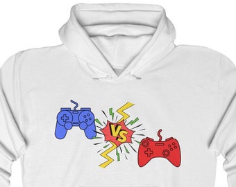 Video Game Controller Hooded Sweatshirt - Video Game Pullover Gift