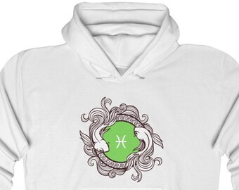 Pisces Hooded Sweatshirt - Zodiac Pullover Sweatshirt
