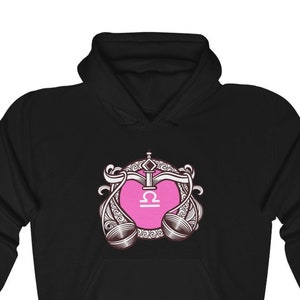Libra Hooded Sweatshirt - Zodiac Pullover Sweatshirt