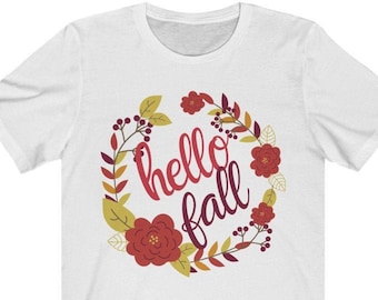 Hello Fall Tee Unisex - Autumn T-shirt