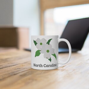 North Carolina Coffee Mug - State Flower Coffee Mug Gift