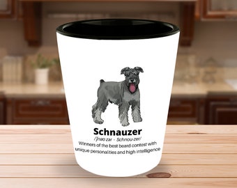 Schnauzer Shot Glass - Schnauzer Lover Gift