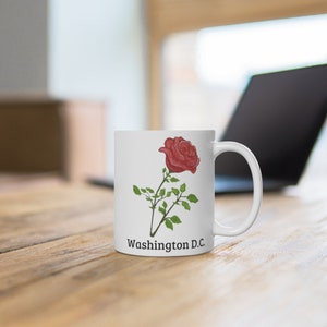 Washington D.C. Coffee Mug - State Flower Coffee Mug Gift