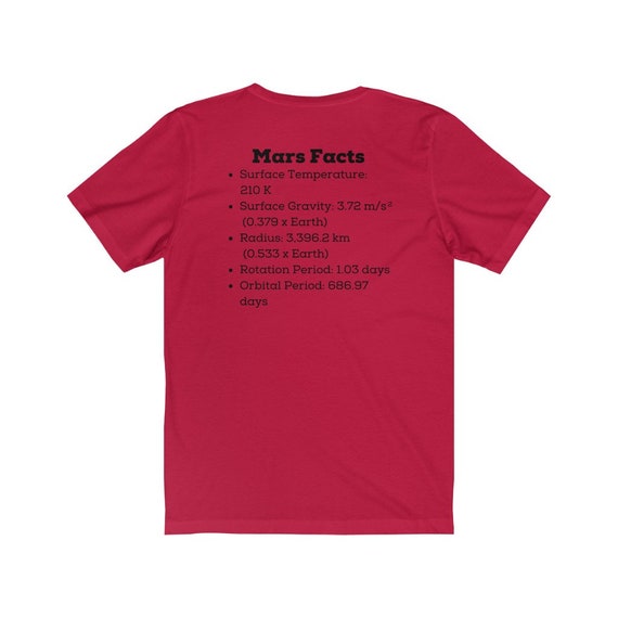 T-shirt Homme Old Glory Planet Mars - Manches Courtes, Coupe Regular, Multicolore, Neuf Avec étiquette
