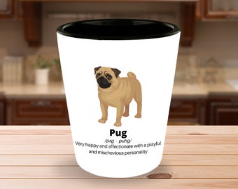 Pug Shot Glass - Pug Lover Gift
