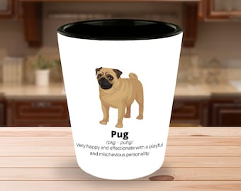 Pug Shot Glass - Pug Lover Gift