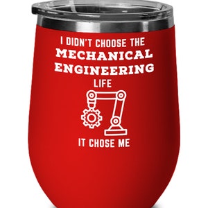 Mechanical Engineering Wine Glass Tumbler - Mechanical Engineering Gift