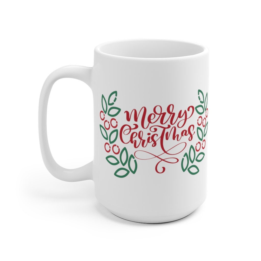 Merry Christmas Mug Holiday Coffee Mug Gift - Etsy UK
