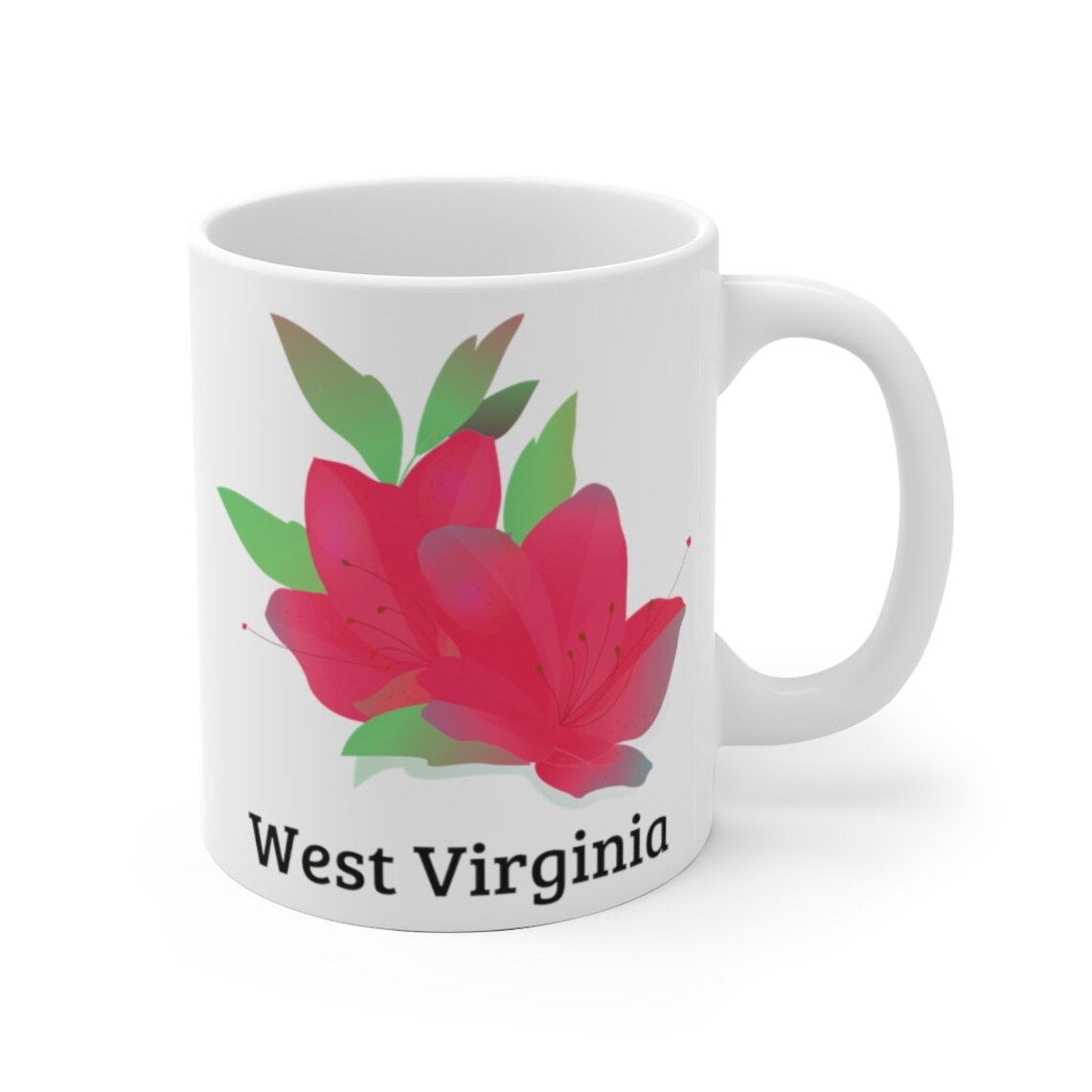 West Virginia Coffee Mug State Flower Coffee Mug Gift Etsy