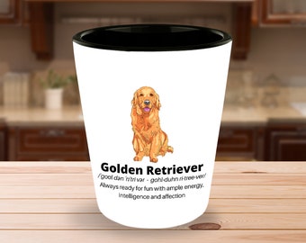 Golden Retriever Shot Glass - Golden Retriever Lover Gift