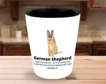 German Shepherd Shot Glass - German Shepherd Lover Gift