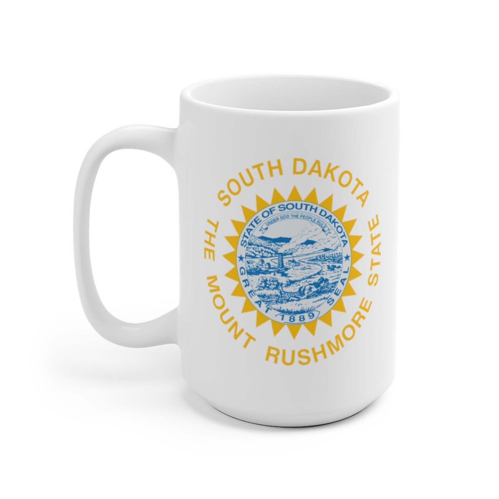 South Dakota Coffee Mug State Flag Coffee Mug Gift Etsy