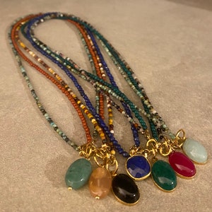 Naszyjnik typu choker Fine Gems, naszyjnik z delikatnym kamieniem
