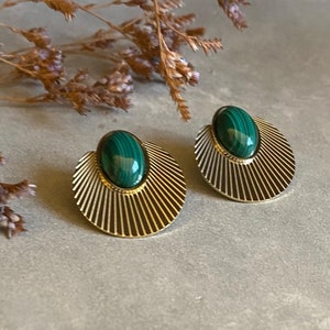 Sunrise earrings in semi-precious stones