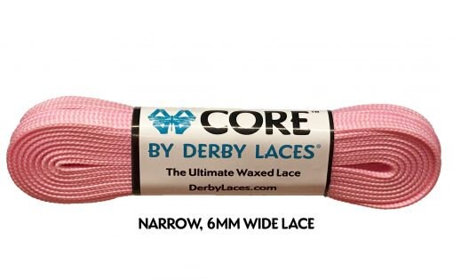 Roller Skate Laces - Cotton Candy Pink Derby CORE Waxed Laces, 96&quo…