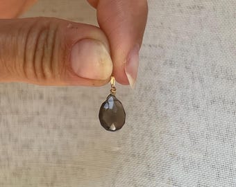 Smoky Quartz Pendant | 14k Gold Fill Wire Wrapped Necklace | Protective Healing Crystal Jewellery